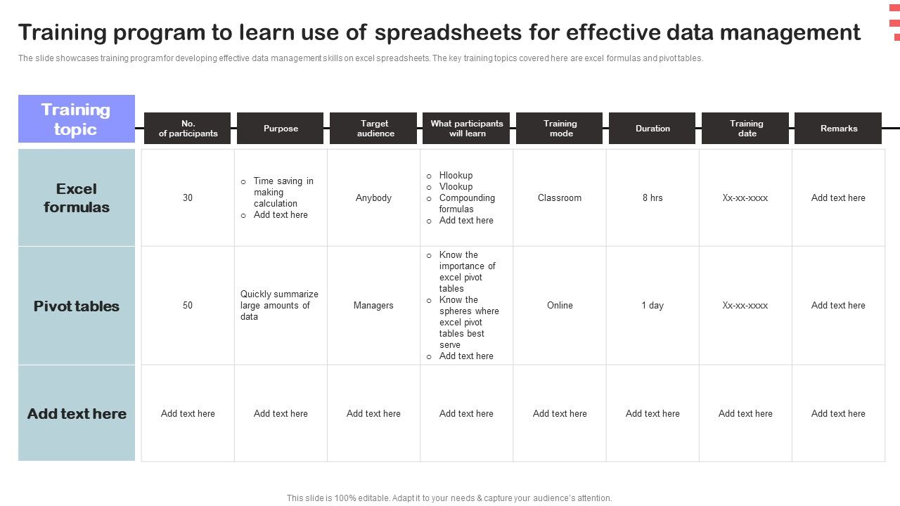 Corporate_Training_Program_Training_Program_To_Learn_Use_Of_Spreadsheets_For_Effective_Data_Management_Sample_PDF_Slide_1.jpg