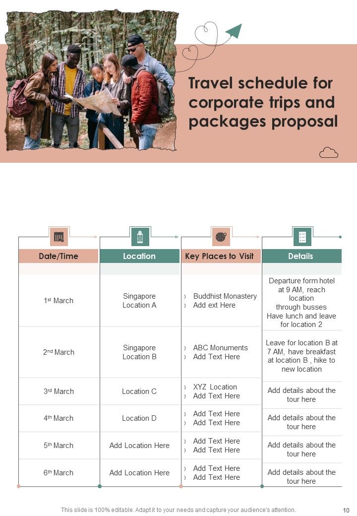 Corporate Trips And Packages Proposal Example Document Report Doc Pdf