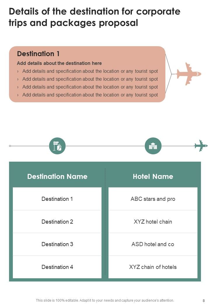 Corporate Trips And Packages Proposal Example Document Report Doc Pdf