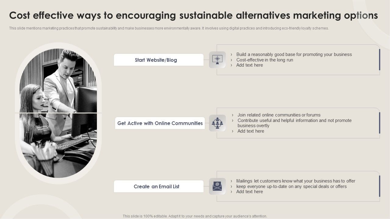 Cost_Effective_Ways_To_Encouraging_Sustainable_Alternatives_Marketing_Options_Template_PDF_Slide_1.jpg