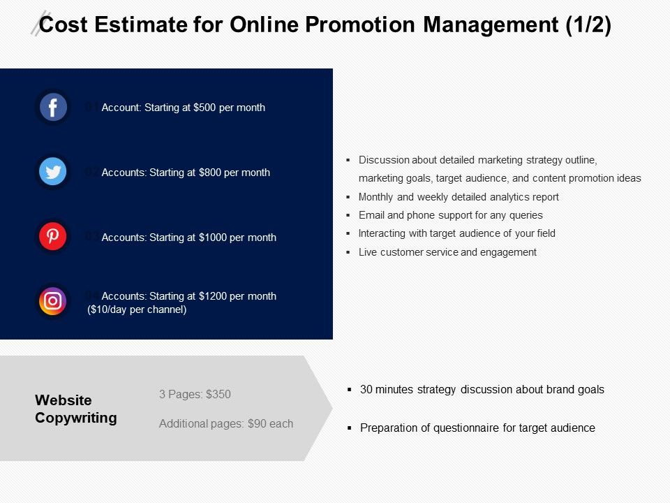 Cost_Estimate_For_Online_Promotion_Management_Soical_Ppt_PowerPoint_Presentation_Layouts_Diagrams_Slide_1.jpg