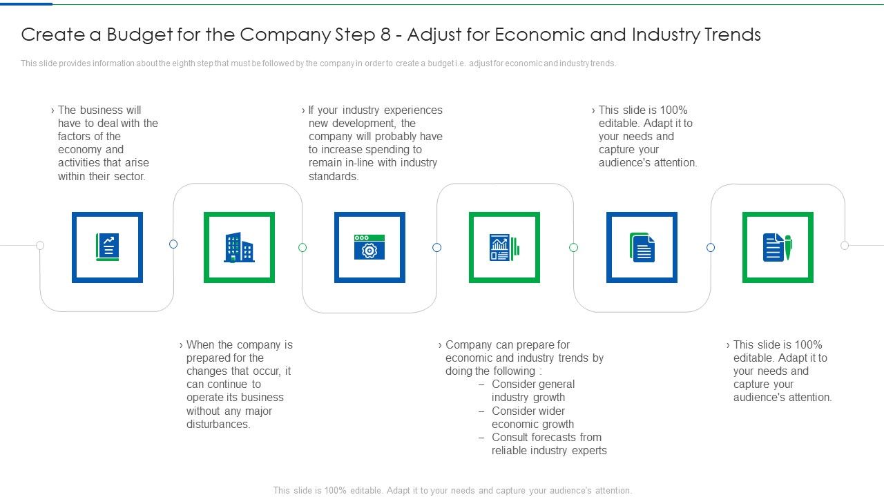 Create_A_Budget_For_The_Company_Step_8_Adjust_For_Economic_And_Industry_Trends_Ideas_PDF_Slide_1.jpg