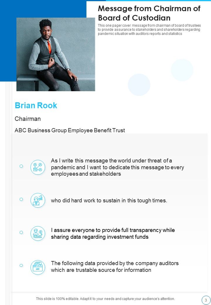 Custodian Yearly Report One Pager Documents