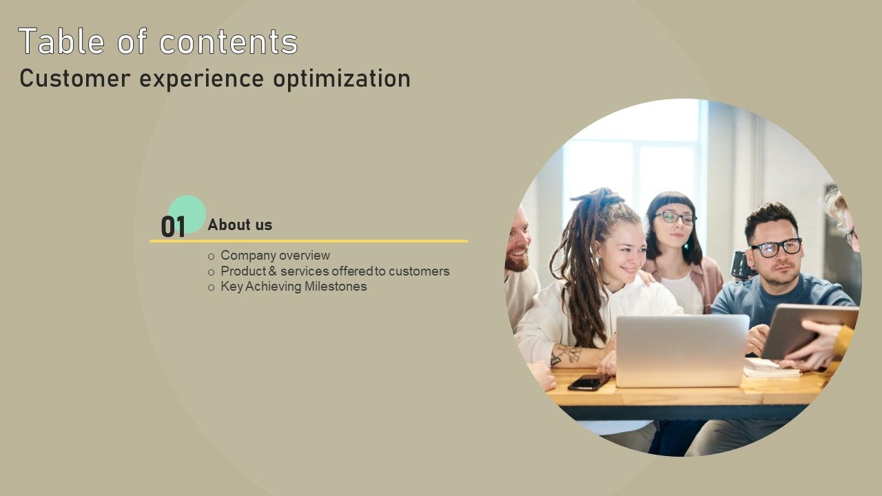 Customer_Experience_Optimization_Table_Of_Contents_Graphics_PDF_Slide_1.jpg