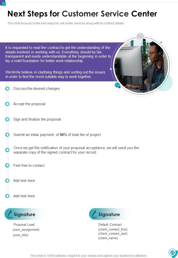 Customer Service Center Proposal Example Document Report Doc Pdf Ppt