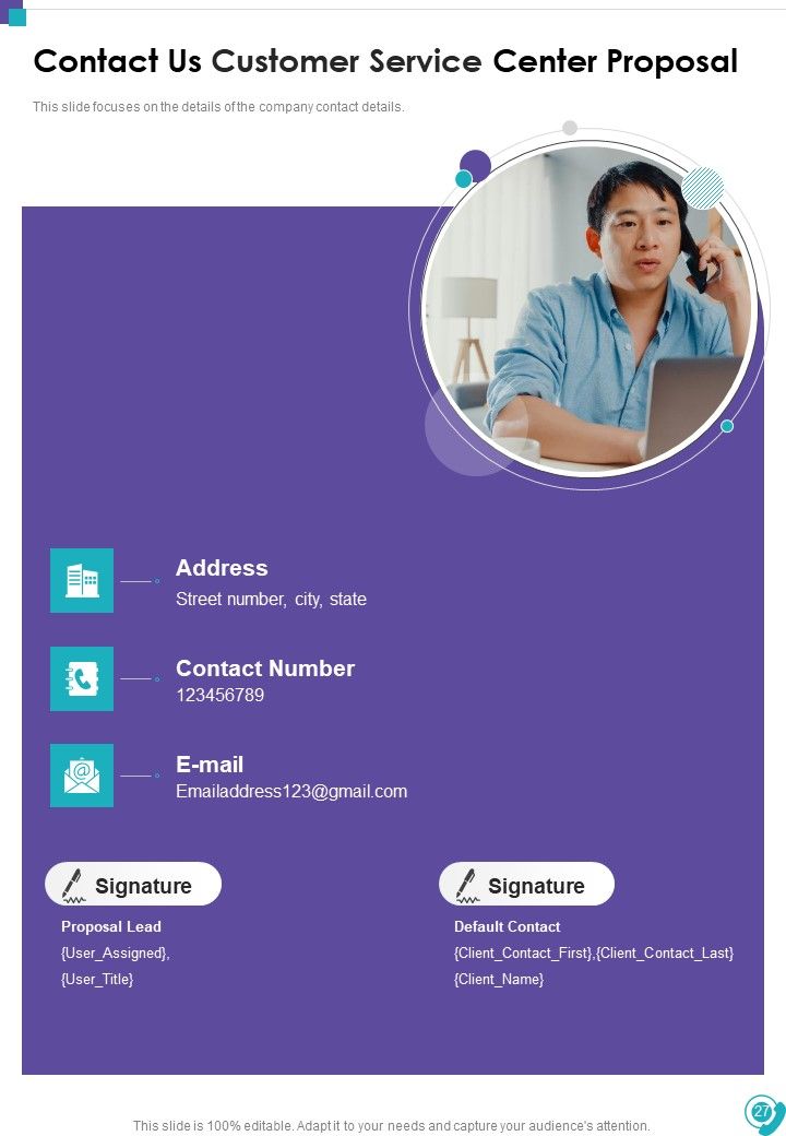 Customer Service Center Proposal Example Document Report Doc Pdf Ppt