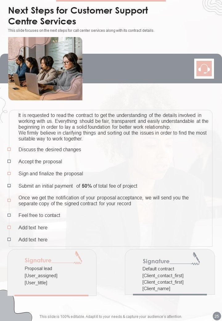 Customer Support Centre Proposal Example Document Report Doc Pdf Ppt