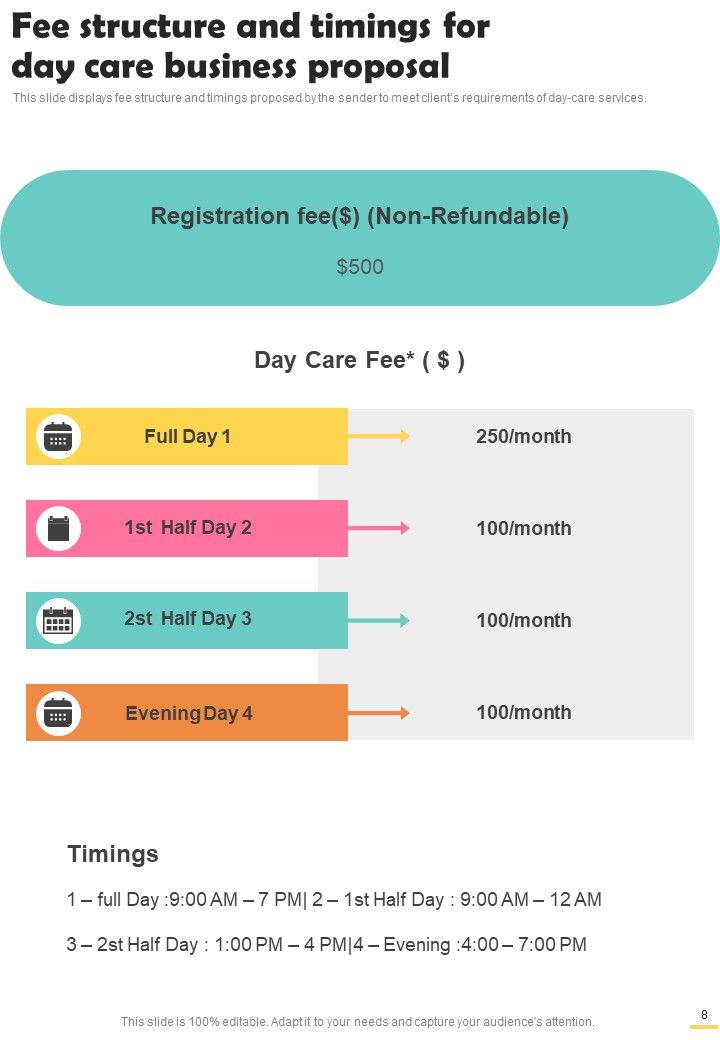Day Care Business Proposal Example Document Report Doc Pdf Ppt