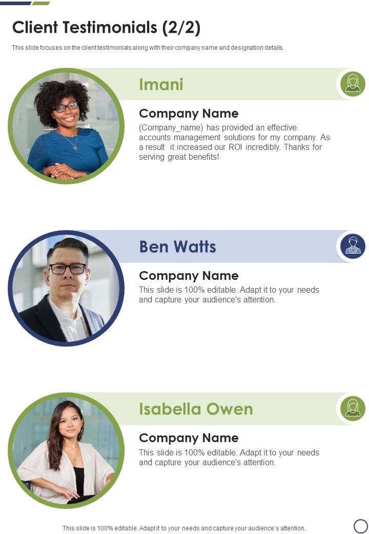 Debt Management Process Research Proposal Client Testimonials One Pager Sample Example Document