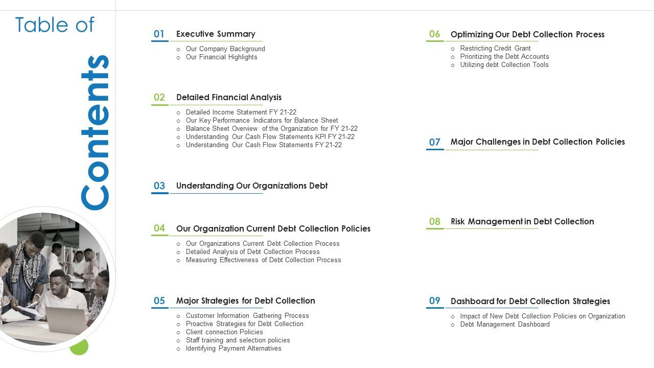 Debt_Retrieval_Techniques_Table_Of_Contents_Ppt_Gallery_Microsoft_PDF_Slide_1.jpg