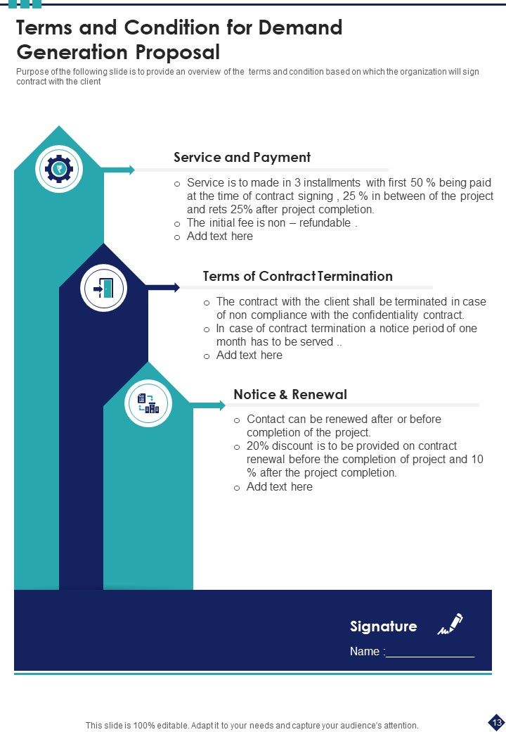 Demand Generation Proposal Example Document Report Doc Pdf Ppt