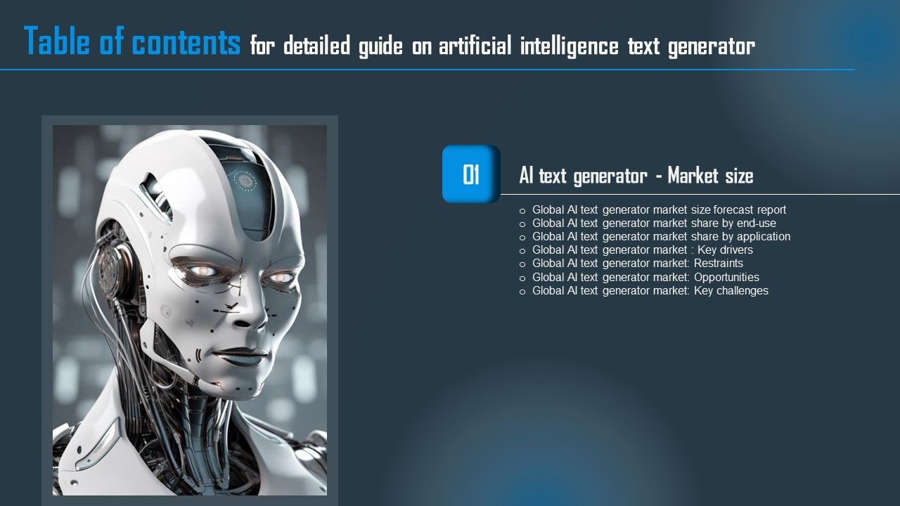 Detailed_Guide_On_Artificial_Intelligence_Text_Generator_Table_Of_Contents_Portrait_PDF_Slide_1.jpg