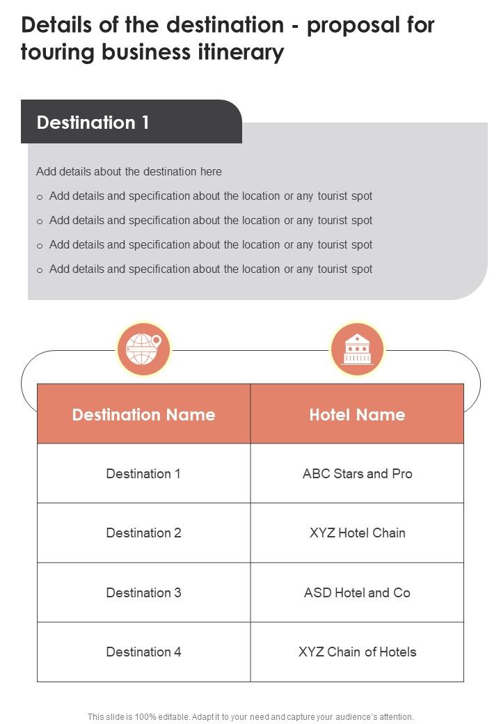 Details_Of_The_Destination_Proposal_For_Touring_Business_Itinerary_One_Pager_Sample_Example_Document_Slide_1.jpg