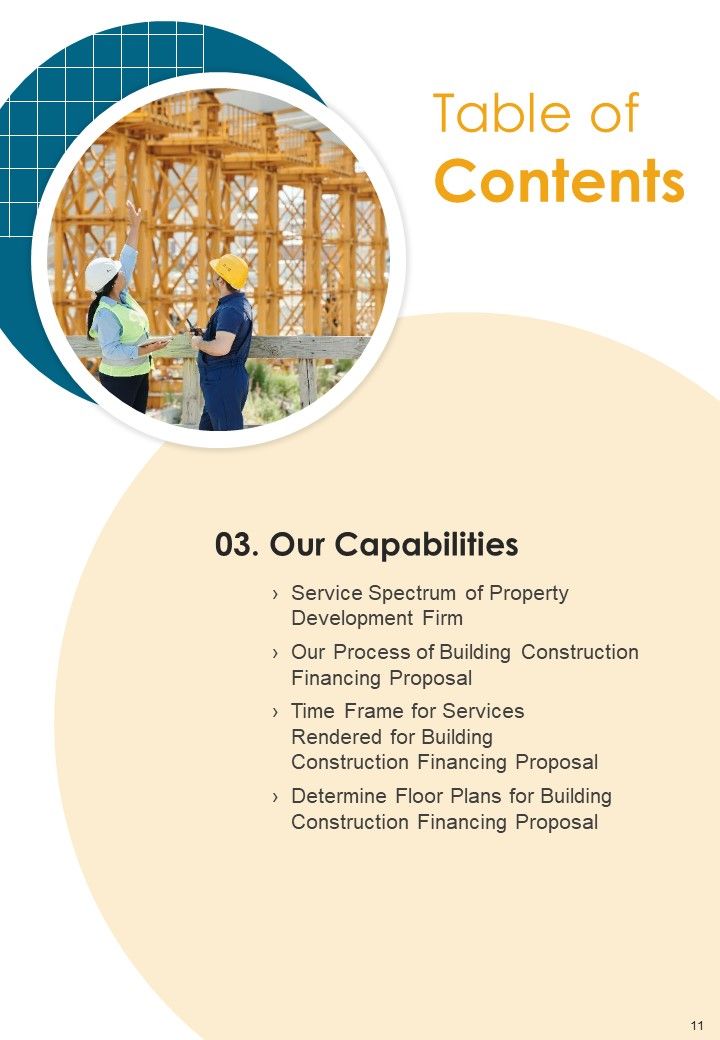 Developing Construction Funding Proposal Example Document Report Doc Pdf Ppt
