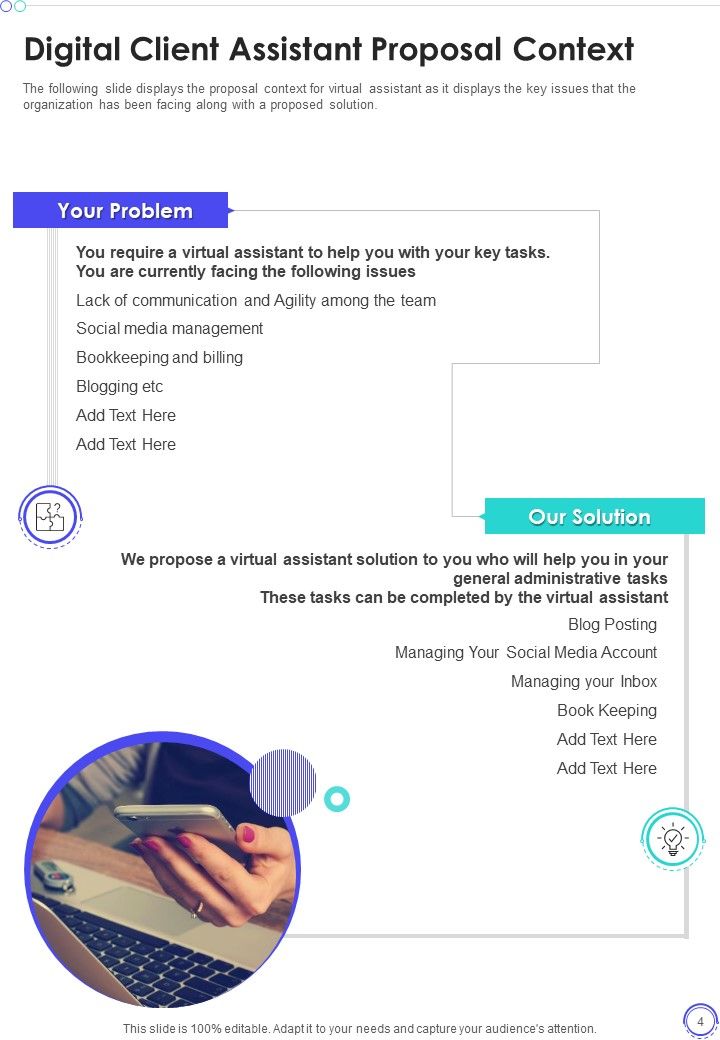 Digital Client Assistant Proposal Example Document Report Doc Pdf Ppt