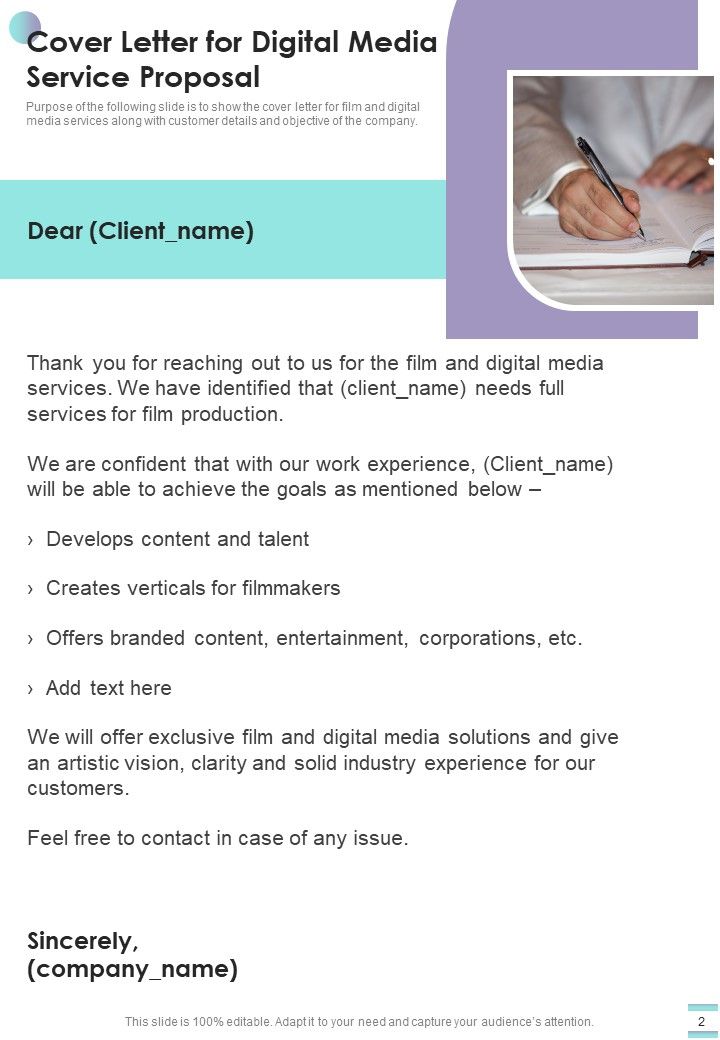 Digital Media Service Proposal Example Document Report Doc Pdf Ppt