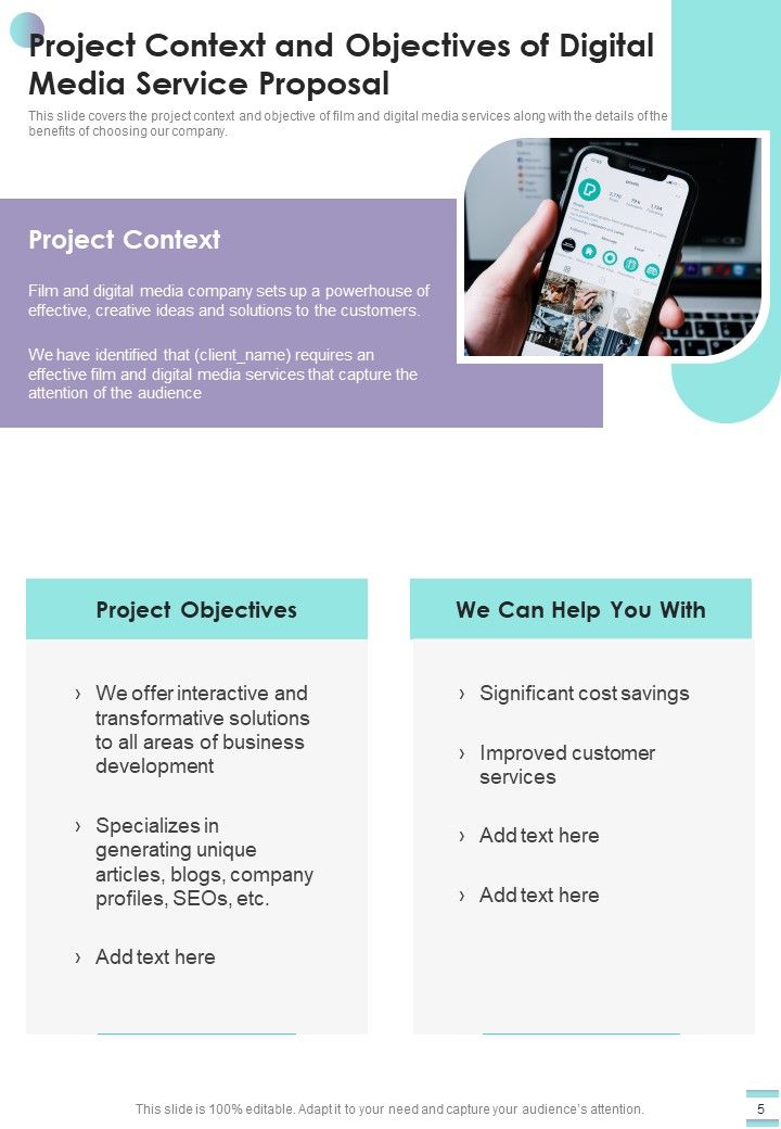 Digital Media Service Proposal Example Document Report Doc Pdf Ppt