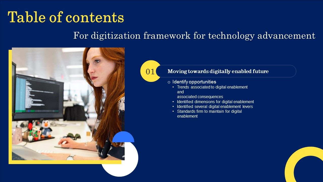 Digitization_Framework_For_Technology_Advancement_Table_Of_Contents_Graphics_PDF_Slide_1.jpg