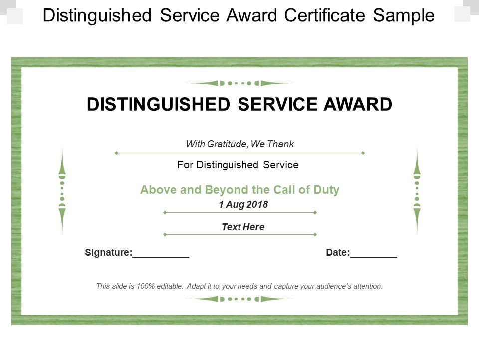 Distinguished_Service_Award_Certificate_Sample_Ppt_PowerPoint_Presentation_Model_Templates_Slide_1.jpg