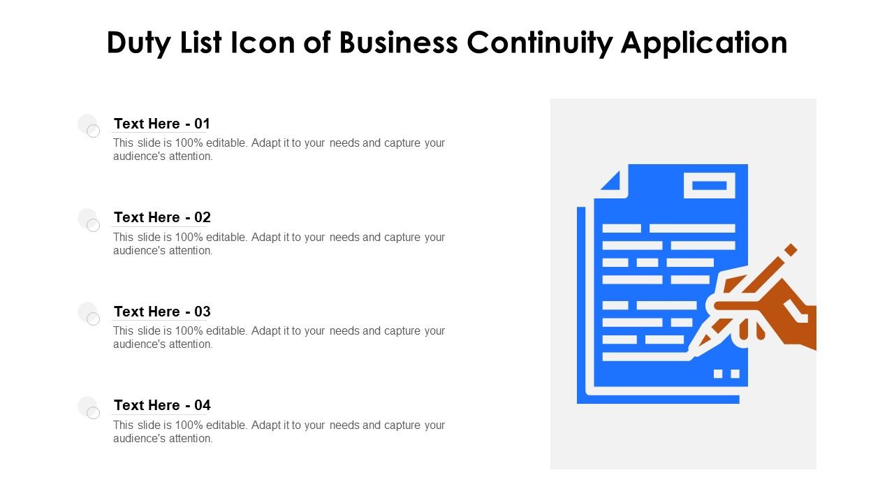 Duty_List_Icon_Of_Business_Continuity_Application_Ppt_PowerPoint_Presentation_Show_Graphics_Template_PDF_Slide_1.jpg