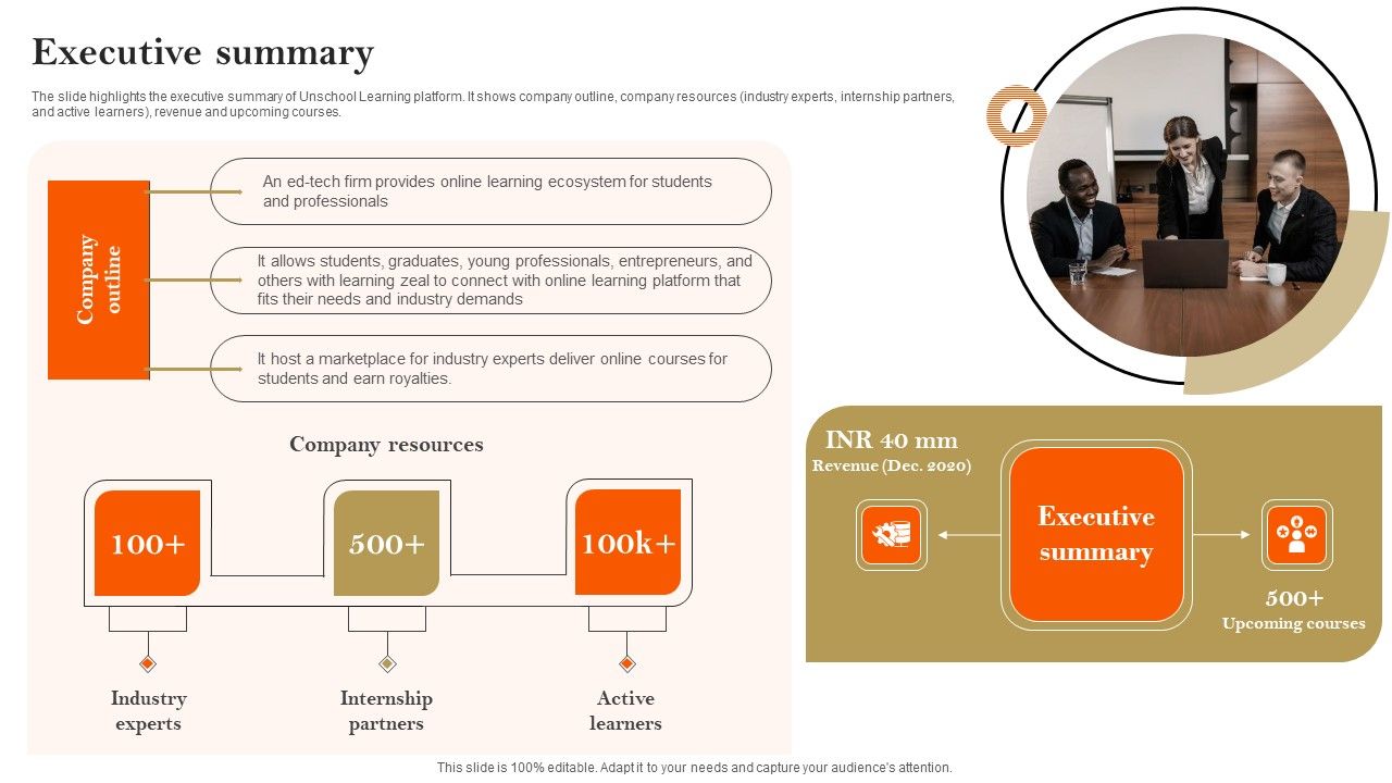 E_Learning_Platform_Company_Profile_Executive_Summary_Topics_PDF_Slide_1.jpg