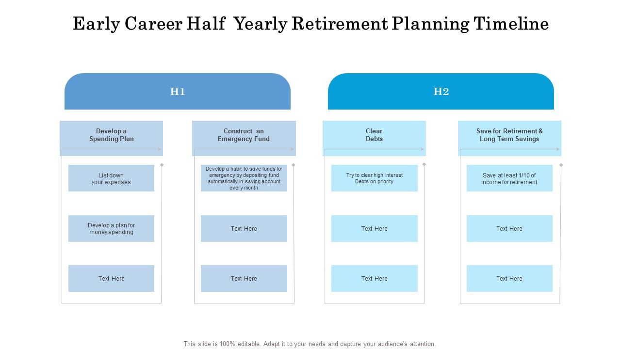 Early_Career_Half_Yearly_Retirement_Planning_Timeline_Diagrams_Slide_1.jpg