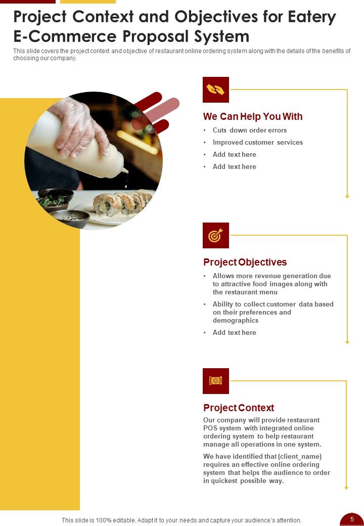 Eatery E Commerce Proposal Example Document Report Doc Pdf Ppt