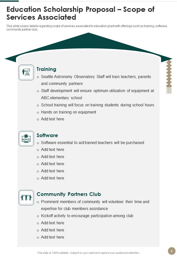 Education Scholarship Proposal Example Document Report Doc Pdf Ppt