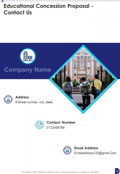 Educational Concession Proposal Example Document Report Doc Pdf Ppt