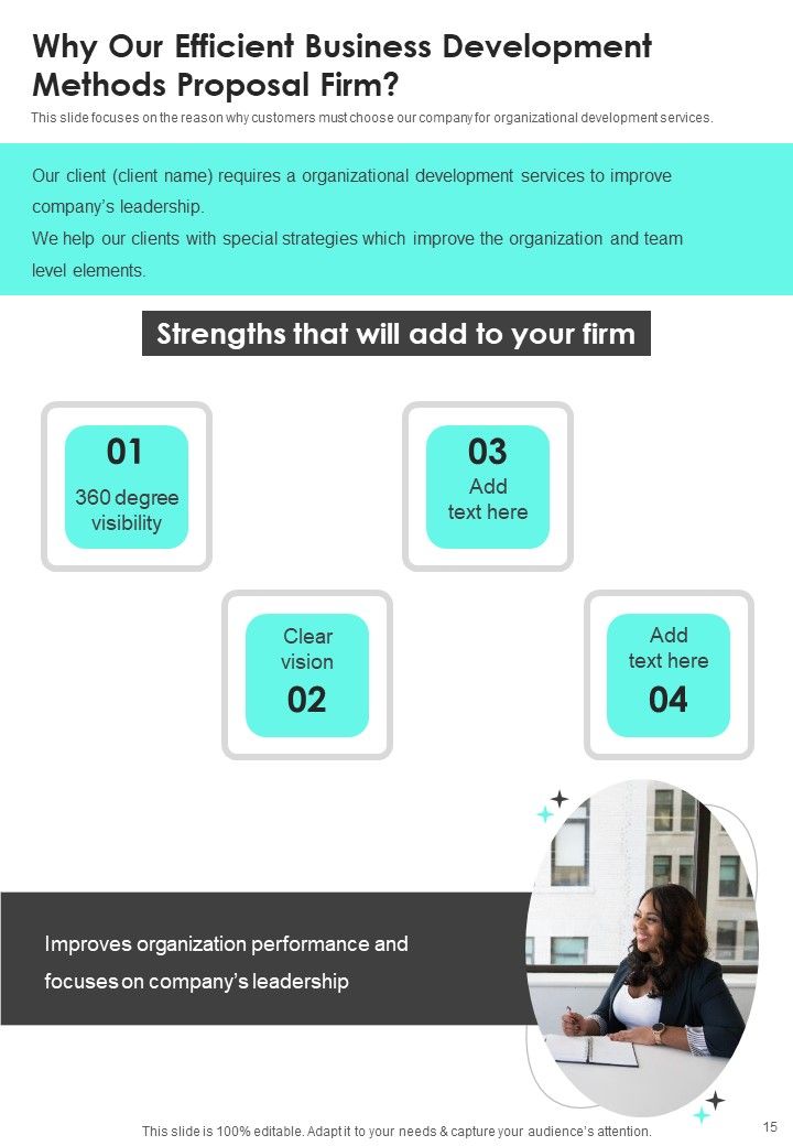 Efficient Business Development Methods Proposal Example Document Report Doc Pdf Ppt