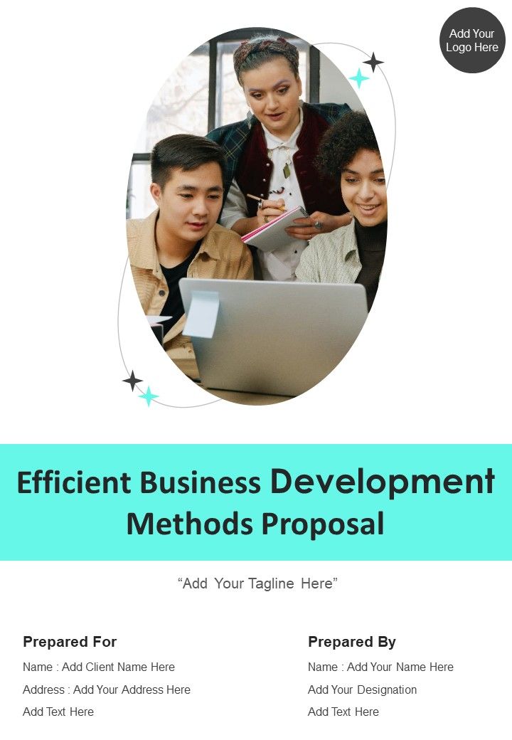 Efficient Business Development Methods Proposal Example Document Report Doc Pdf Ppt Slide01