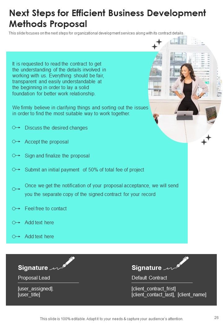 Efficient Business Development Methods Proposal Example Document Report Doc Pdf Ppt