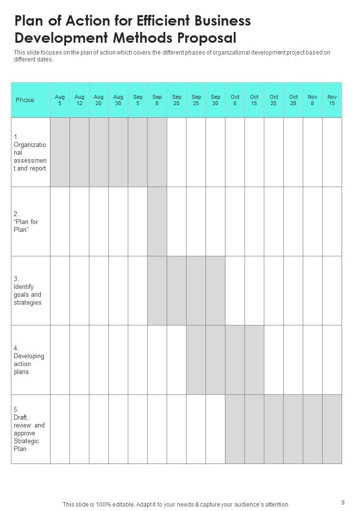 Efficient Business Development Methods Proposal Example Document Report Doc Pdf Ppt