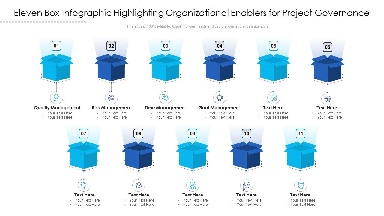 Eleven_Box_Infographic_Highlighting_Organizational_Enablers_For_Project_Governance_Ppt_PowerPoint_Presentation_Gallery_Designs_Download_PDF_Slide_1.jpg