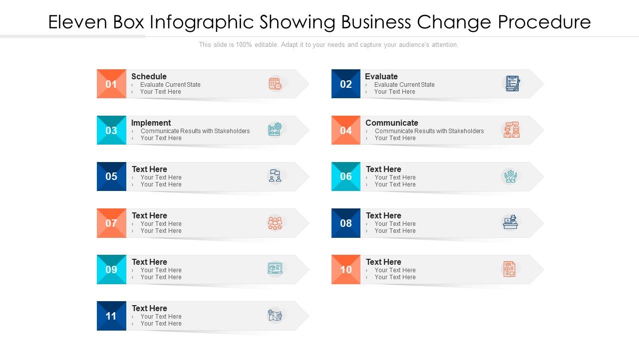 Eleven_Box_Infographic_Showing_Business_Change_Procedure_Ppt_PowerPoint_Presentation_File_Guidelines_PDF_Slide_1.jpg