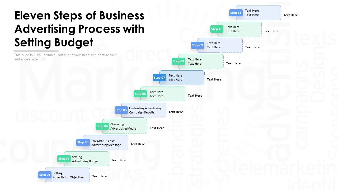 Eleven_Steps_Of_Business_Advertising_Process_With_Setting_Budget_Ppt_PowerPoint_Presentation_Gallery_Diagrams_PDF_Slide_1.jpg