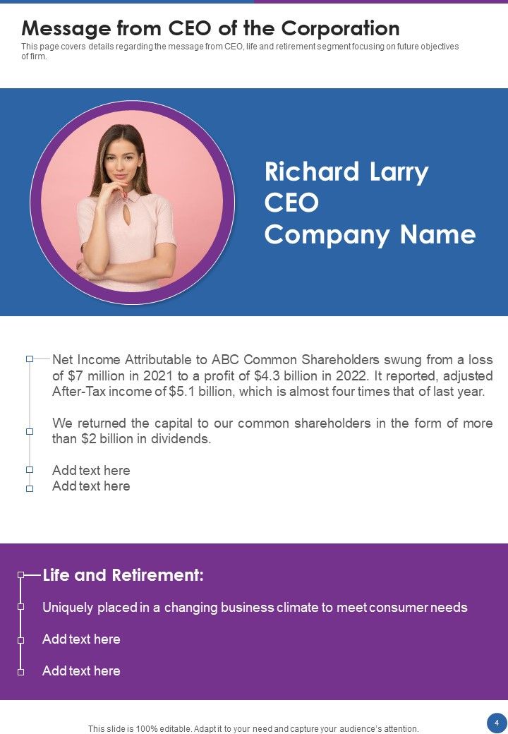 Employee Retreating Plan Annual Record Template One Pager Documents