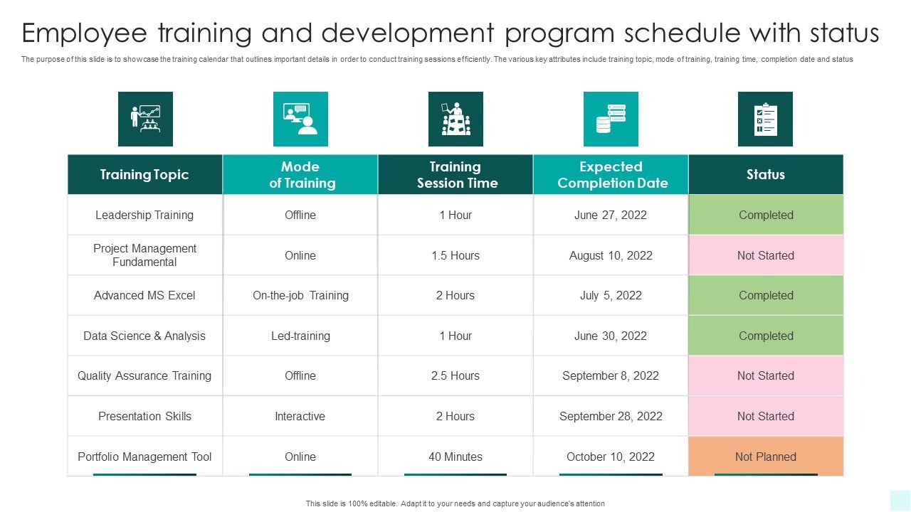 Employee_Training_And_Development_Program_Schedule_With_Status_Diagrams_PDF_Slide_1.jpg