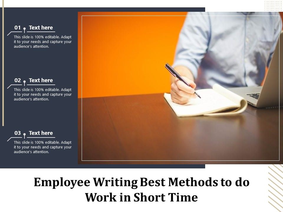 Employee_Writing_Best_Methods_To_Do_Work_In_Short_Time_Ppt_PowerPoint_Presentation_Example_File_PDF_Slide_1.jpg