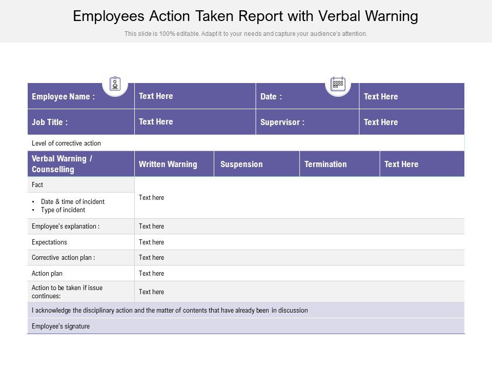 Employees_Action_Taken_Report_With_Verbal_Warning_Ppt_PowerPoint_Presentation_Infographic_Template_Topics_PDF_Slide_1.jpg
