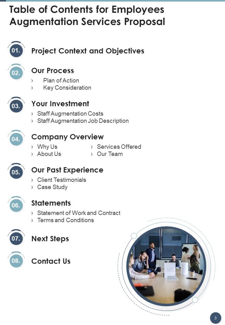Employees Augmentation Services Proposal Example Document Report Doc Pdf Ppt