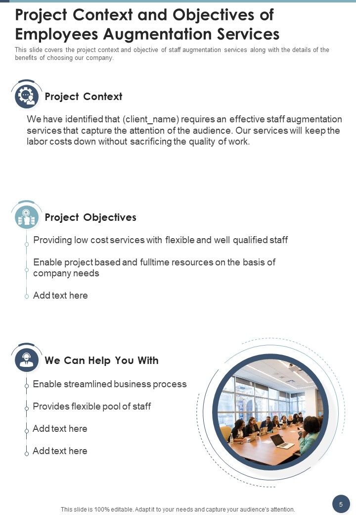 Employees Augmentation Services Proposal Example Document Report Doc Pdf Ppt