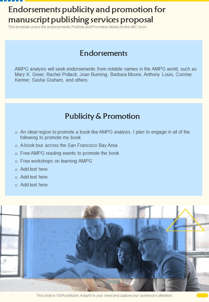 Endorsements_Publicity_And_Promotion_For_Manuscript_Publishing_Services_One_Pager_Sample_Example_Document_Slide_1.jpg