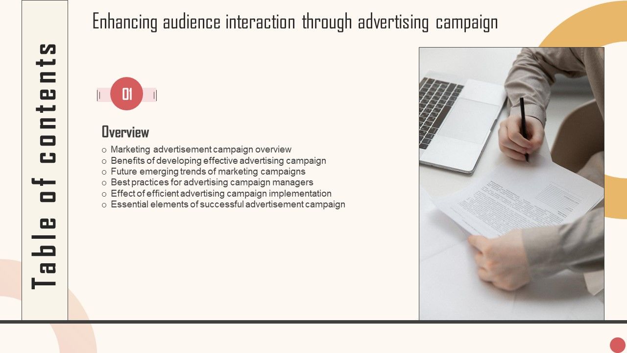 Enhancing_Audience_Interaction_Through_Advertising_Campaign_Table_Of_Contents_Summary_PDF_Slide_1.jpg