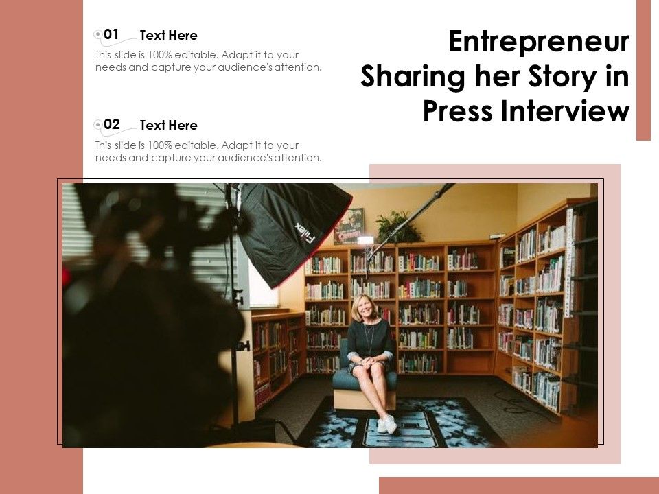 Entrepreneur_Sharing_Her_Story_In_Press_Interview_Ppt_PowerPoint_Presentation_Slides_Ideas_PDF_Slide_1.jpg