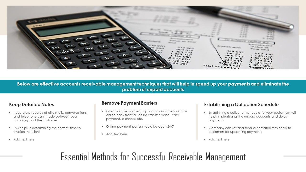 Essential_Methods_For_Successful_Receivable_Management_Ppt_Gallery_Samples_PDF_Slide_1.jpg