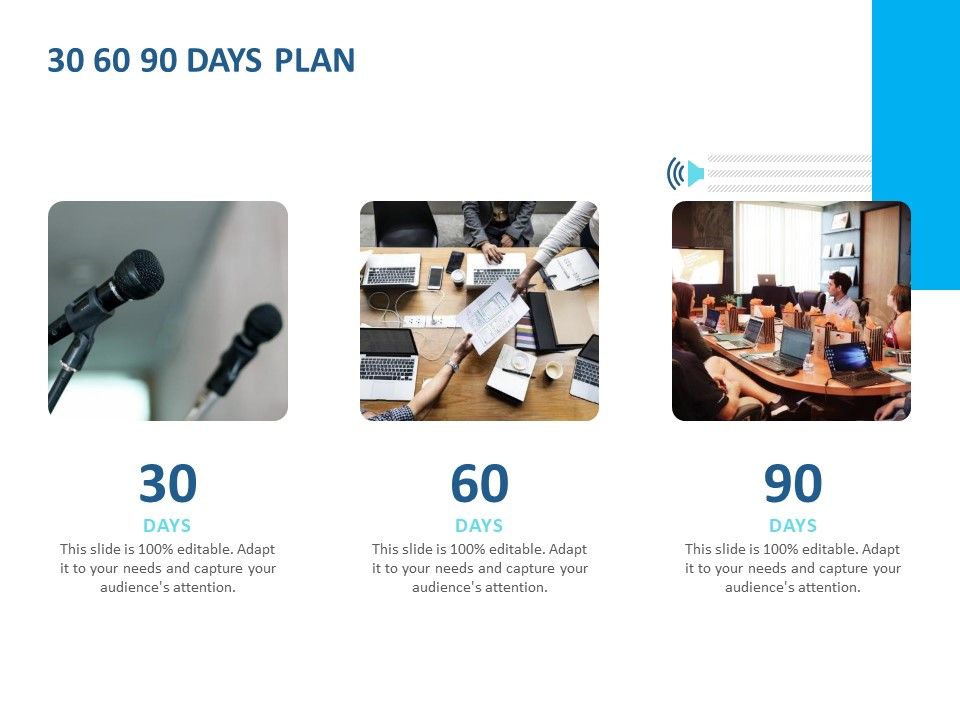Event_Time_Announcer_30_60_90_Days_Plan_Ppt_Professional_Graphics_PDF_Slide_1.jpg