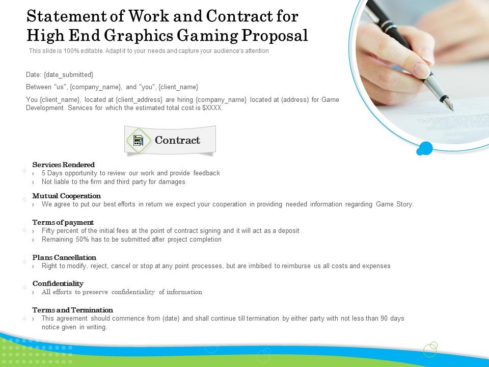 Exclusive_Illustration_Gaming_Statement_Of_Work_And_Contract_For_High_End_Graphics_Gaming_Proposal_Formats_PDF_Slide_1.jpg
