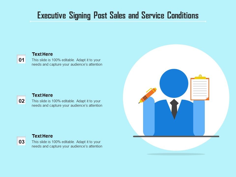 Executive_Signing_Post_Sales_And_Service_Conditions_Ppt_PowerPoint_Presentation_Layouts_Model_PDF_Slide_1.jpg