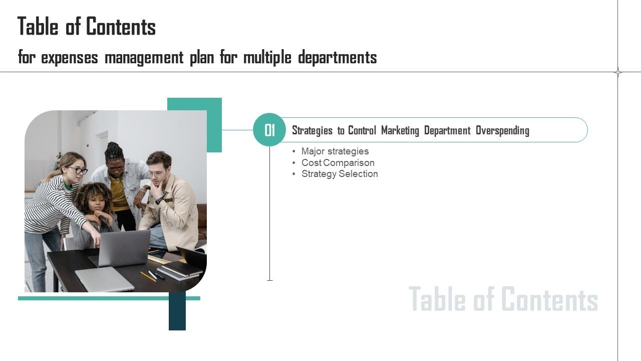 Expenses_Management_Plan_For_Multiple_Departments_Table_Of_Contents_Sample_PDF_Slide_1.jpg